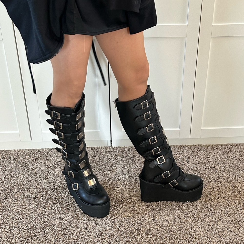 Chunky Platform Knee High Boot